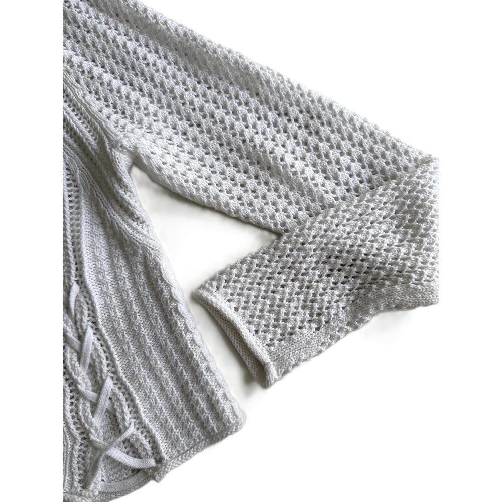 Aerie Oversized white Knit Top – Size M Cozy Slouchy Fit - Picture 5 of 9
